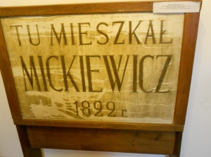 A museum board from the beginning of twentieth century
