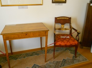 At this desk Mickiewicz created in Vilnius